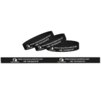 silicone black wristbands