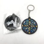 shop Guaranteed Quality PVC Keyrings Custom Shaped in a logo shape free design fast production and shipping ENKEYCHAIN-010 - Image 2