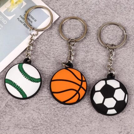 PVC basketball keychains