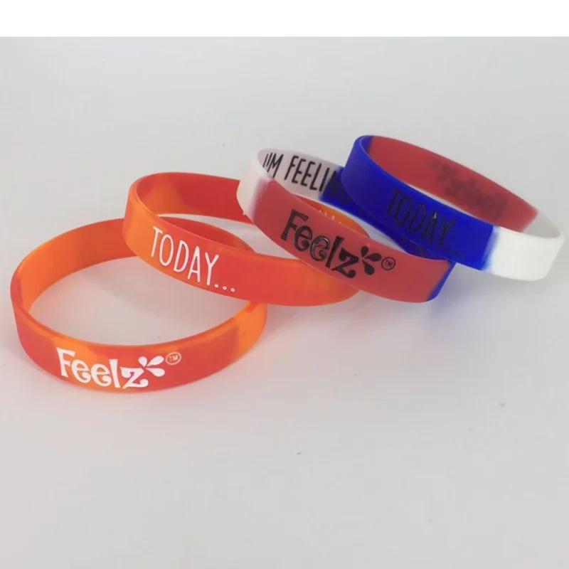 rainbow silicone bracelet