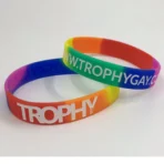 rainbow silicone bracelet