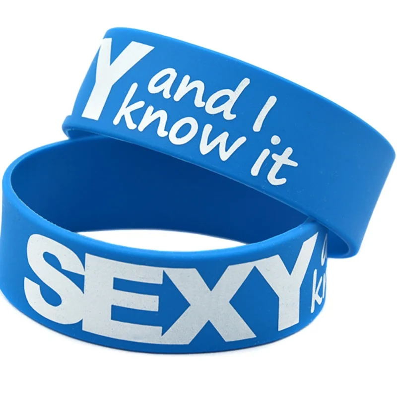 blue silicone wristbands