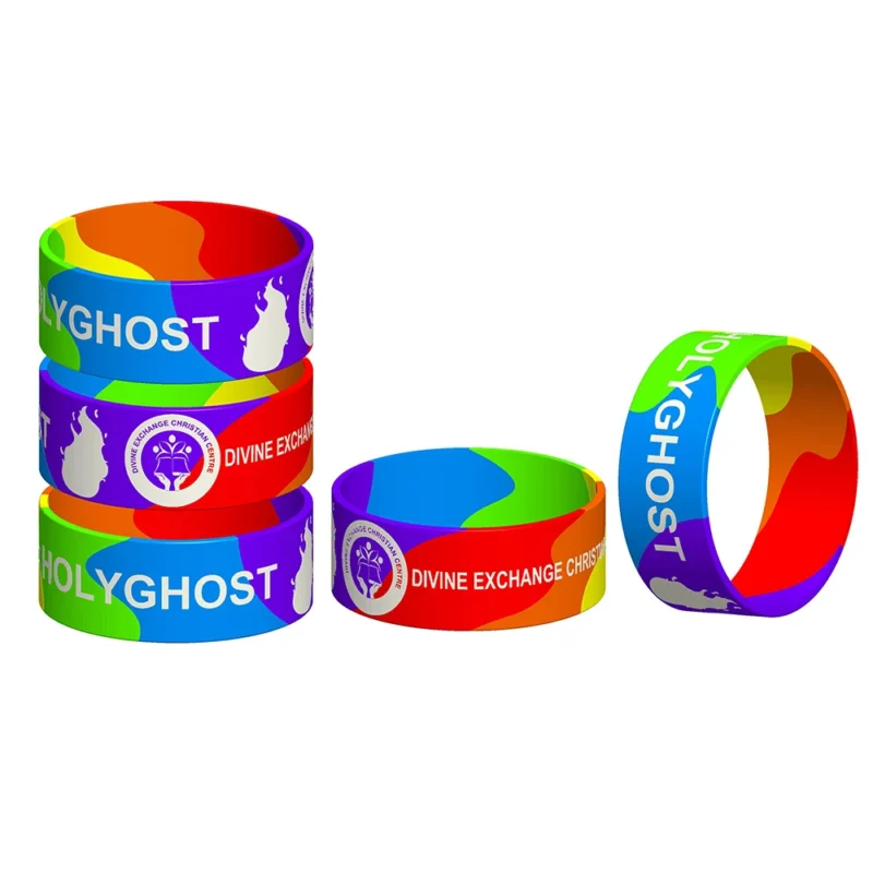 rainbow silicone bracelet