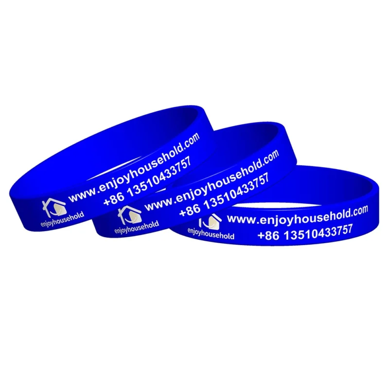 black silicone wristbands adult sizes