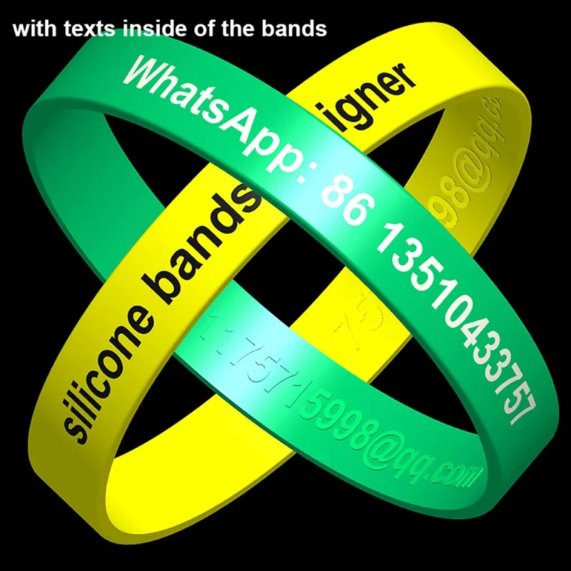 Promotional silicone bands