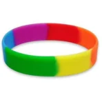 rainbow silicone bracelet