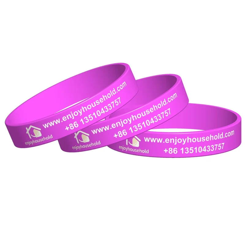 black silicone wristbands adult sizes