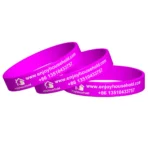 black silicone wristbands adult sizes