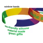 rainbow silicone bracelet