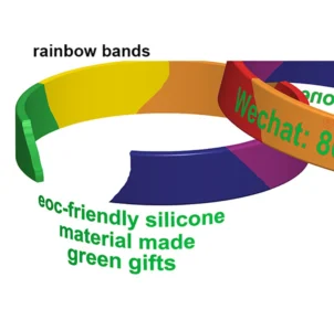 rainbow silicone bracelet