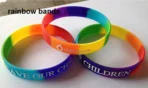 rainbow silicone bracelet
