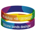 rainbow silicone bracelet