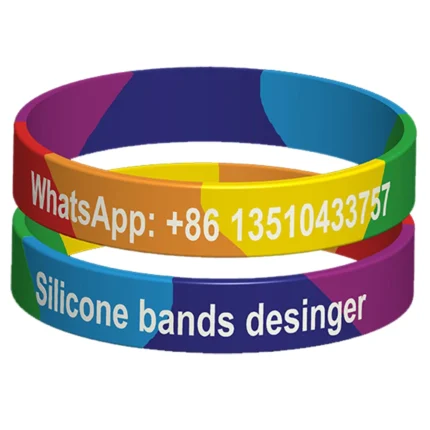 rainbow silicone bracelet