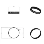 silicone black wristbands
