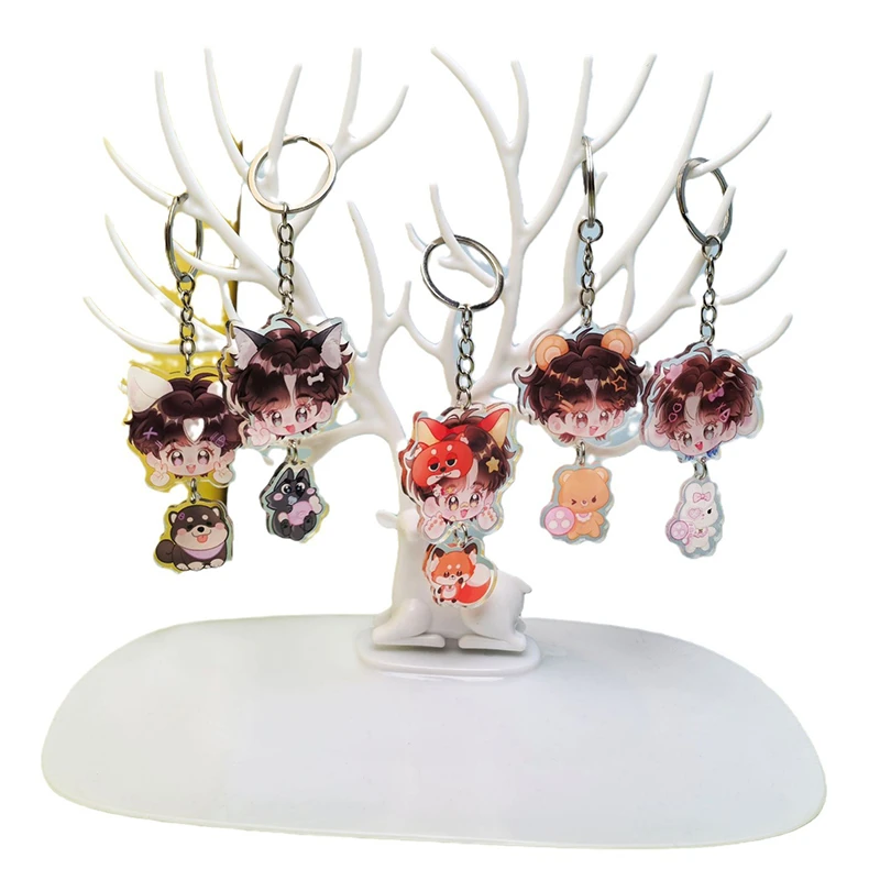 clear Acrylic Keyrings 