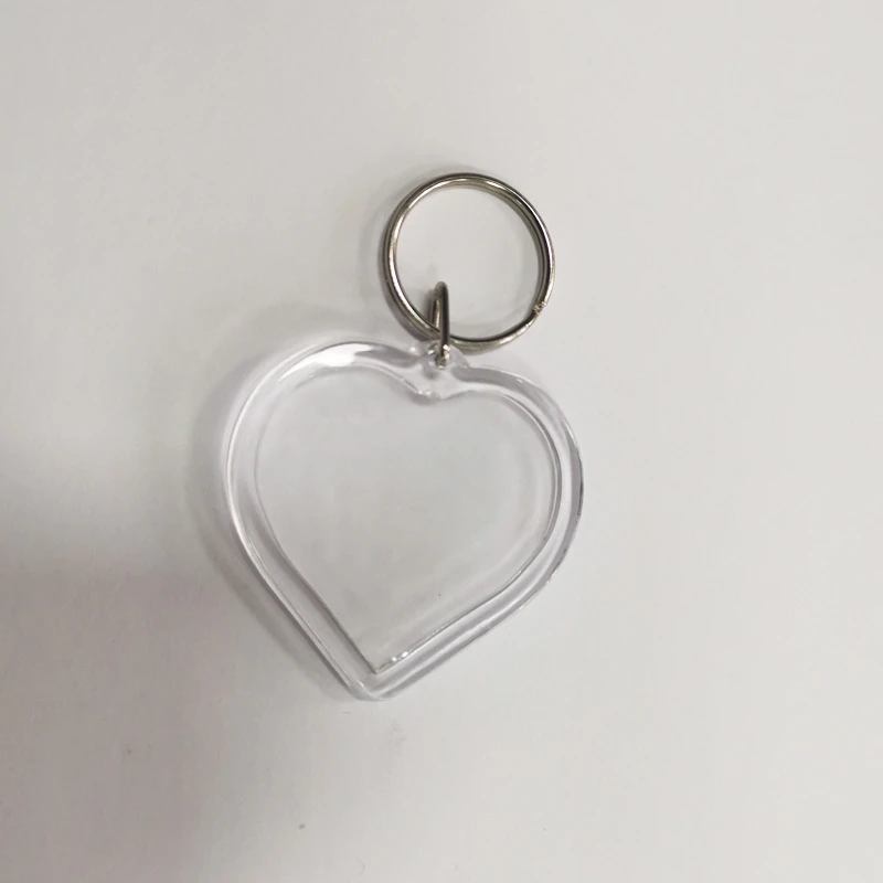 clear Acrylic Keyrings 