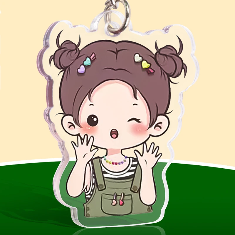 clear Acrylic Keyrings 