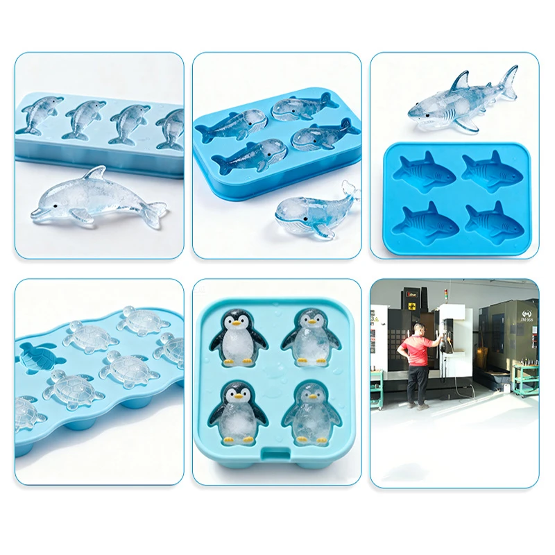 silicone animal shape Ice box