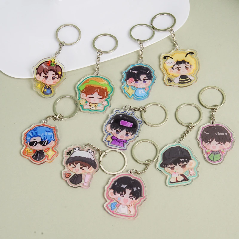 clear Acrylic Keyrings 