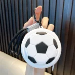 Silicone Football Coin Purse Keychain