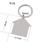 Custom Keyring-house Shape