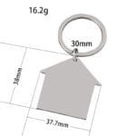 Custom Keyring-house Shape