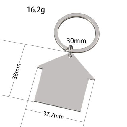 Custom Keyring-house Shape
