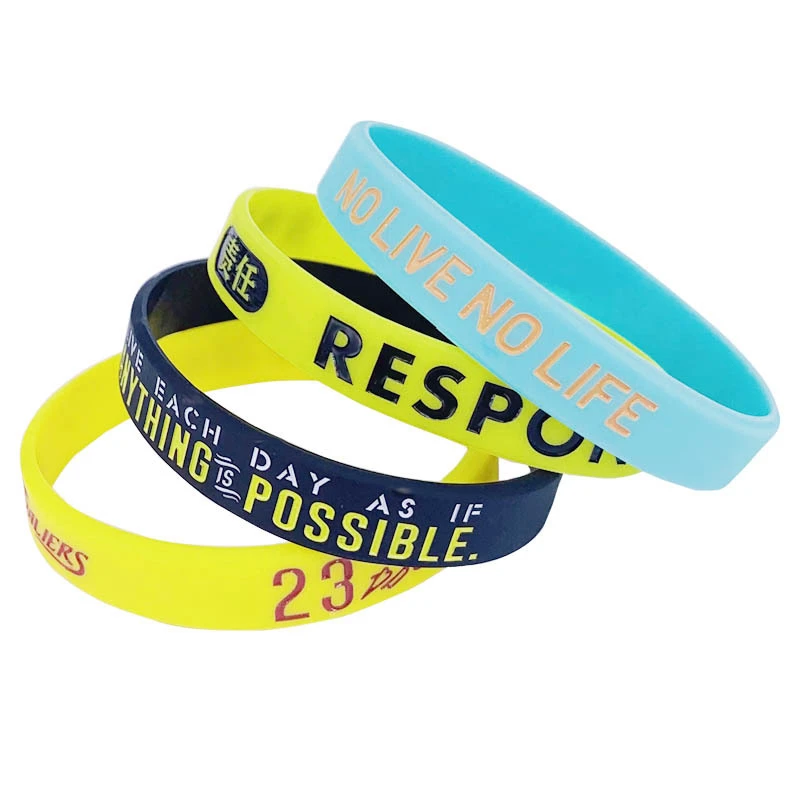 Silicone wristbands with logo