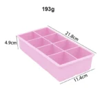 Silicone 4-Cube Ice Mold top quality food grade silicone durable material made design and sample free Model No. ENJOYHOUSE-203 - Image 7