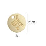 shopping cart token keychain