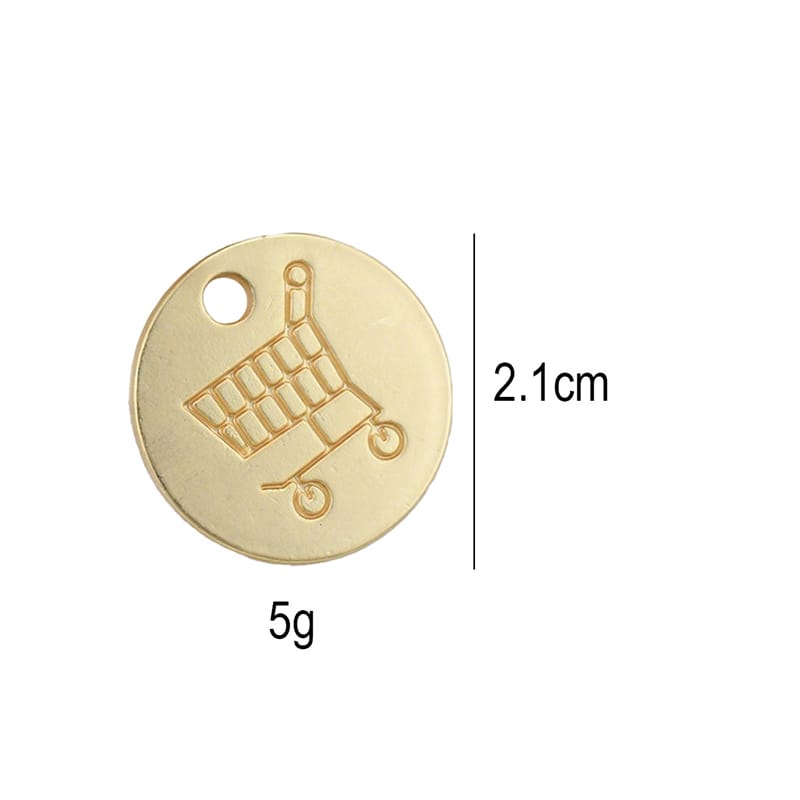 shopping cart token keychain