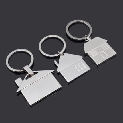 metal House Shape Keychain