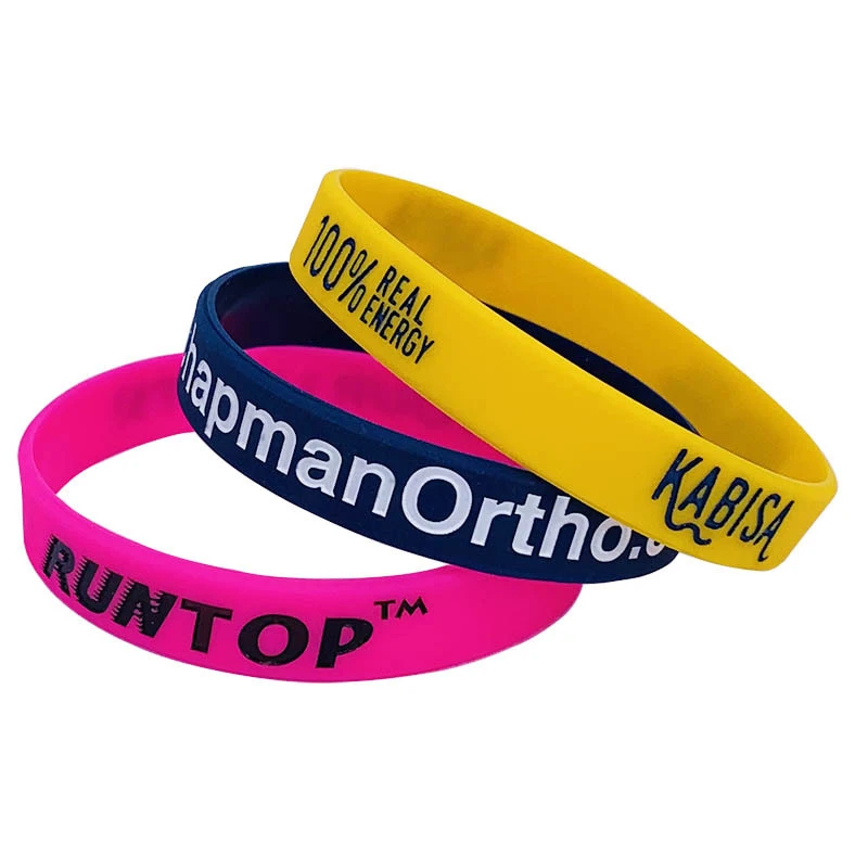 Silicone wristbands with logo