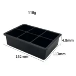 black Silicone Ice cubes