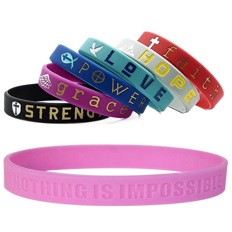 Silicone wristbands with logo