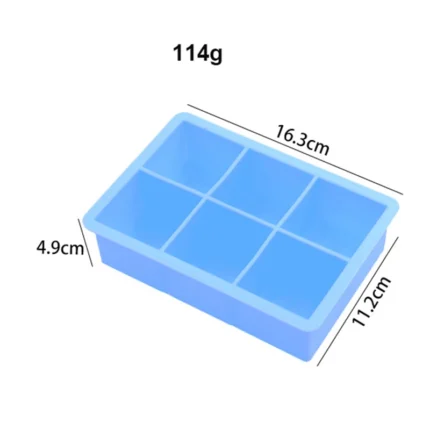 Silicone Ice Molds 6 cubes