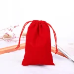 flocking red Dust Bags