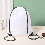 Drawstring white bags