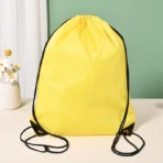 Drawstring white bags